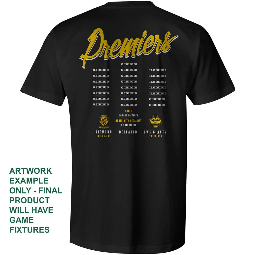 Richmond Tigers 2019 AFL Raise The Cup Premiers Shirt - Image 2