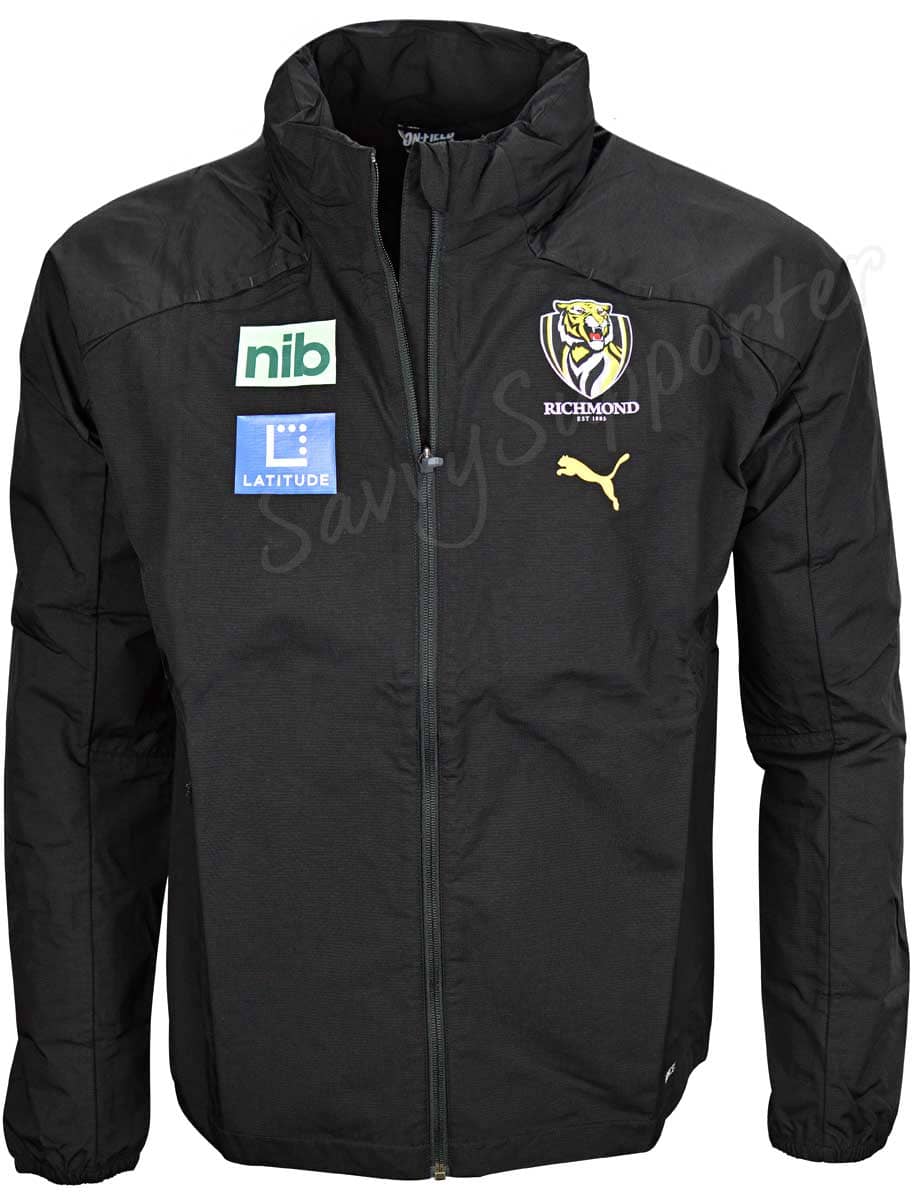 Richmond Tigers AFL Mens Team Rain Jacket - Image 2