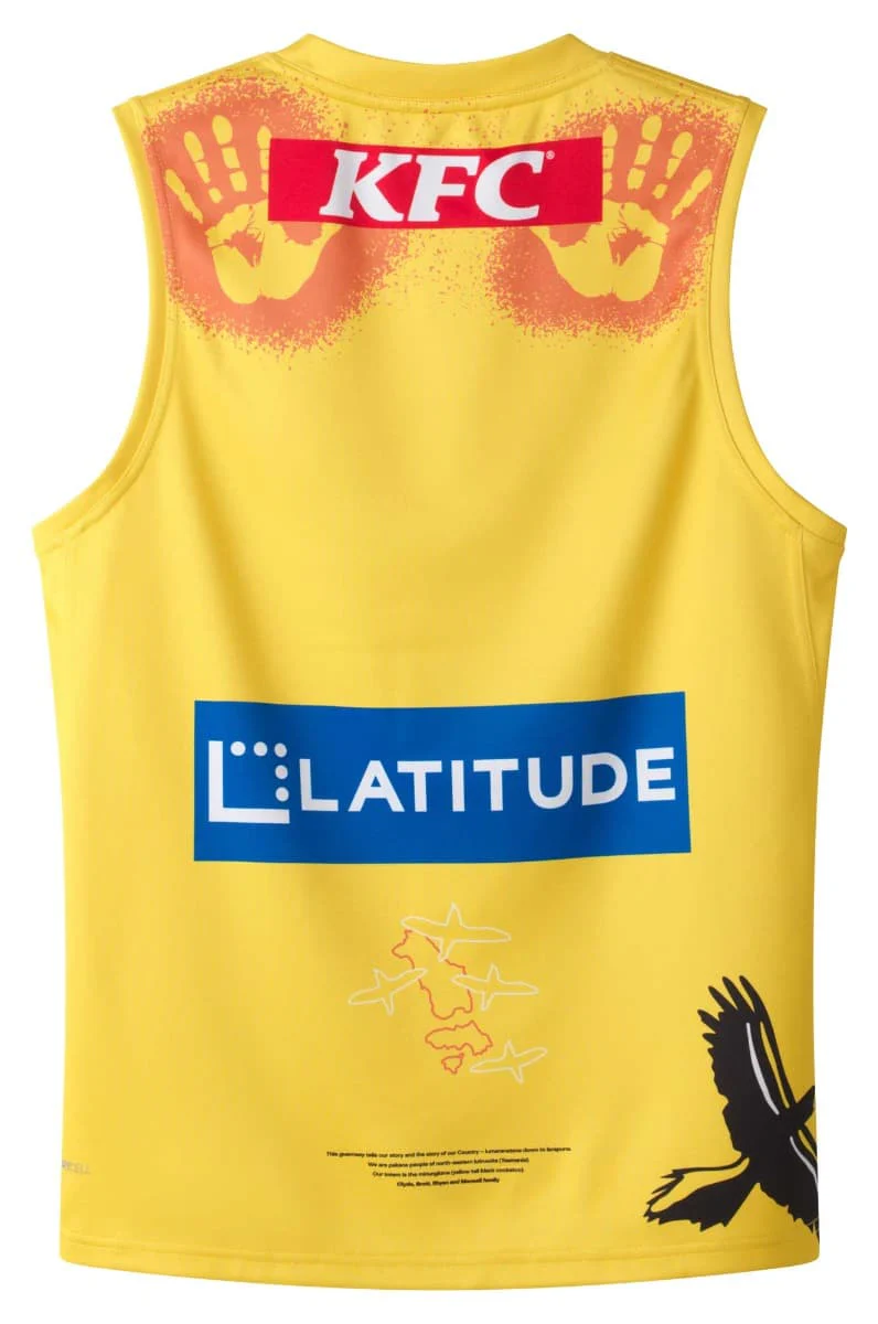 Richmond Tigers 2025 AFL Mens Indigenous Dreamtime Guernsey - Image 2