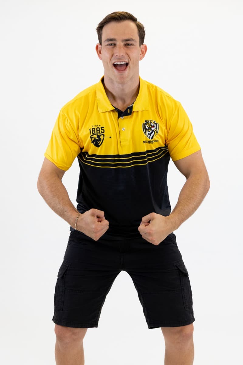 Richmond Tigers 2025 AFL Mens Sandman Golf Polo Shirt - Image 6