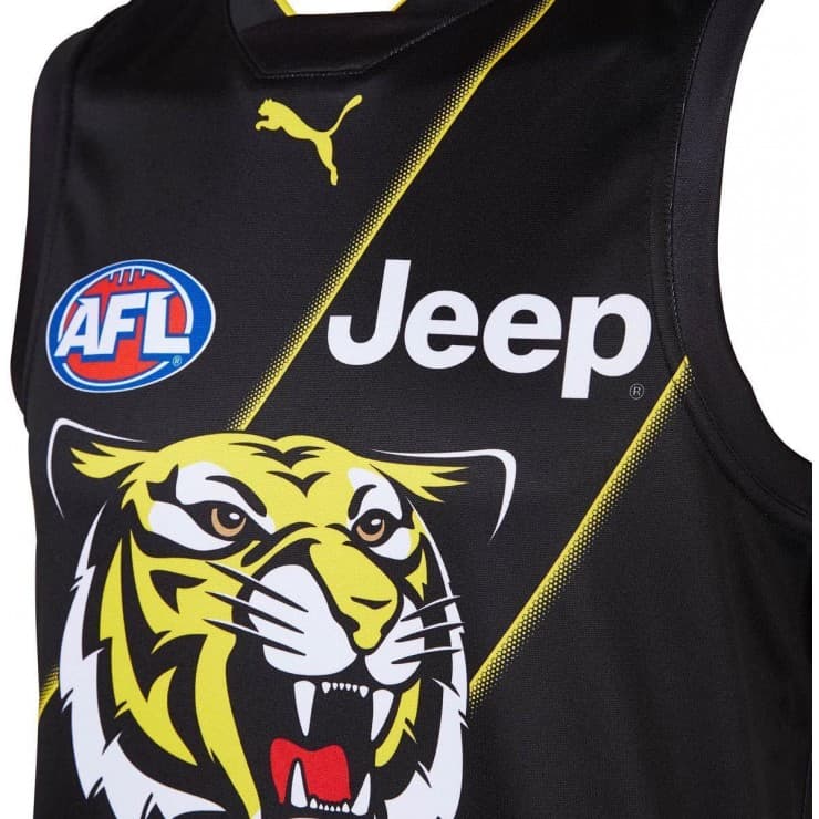 Richmond Tigers AFL Mens Training Guernsey - Image 3