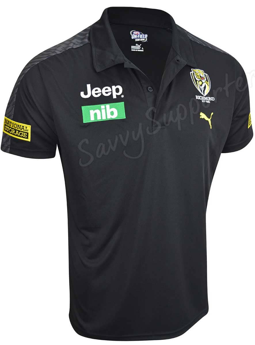Richmond Tigers AFL Puma Team Polo Shirt - Image 2