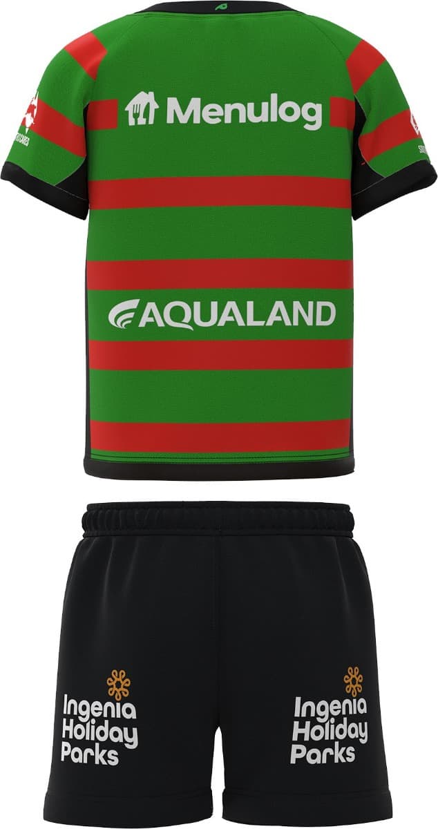 South Sydney Rabbitohs NRL Toddler Home Jersey + Shorts - Image 2