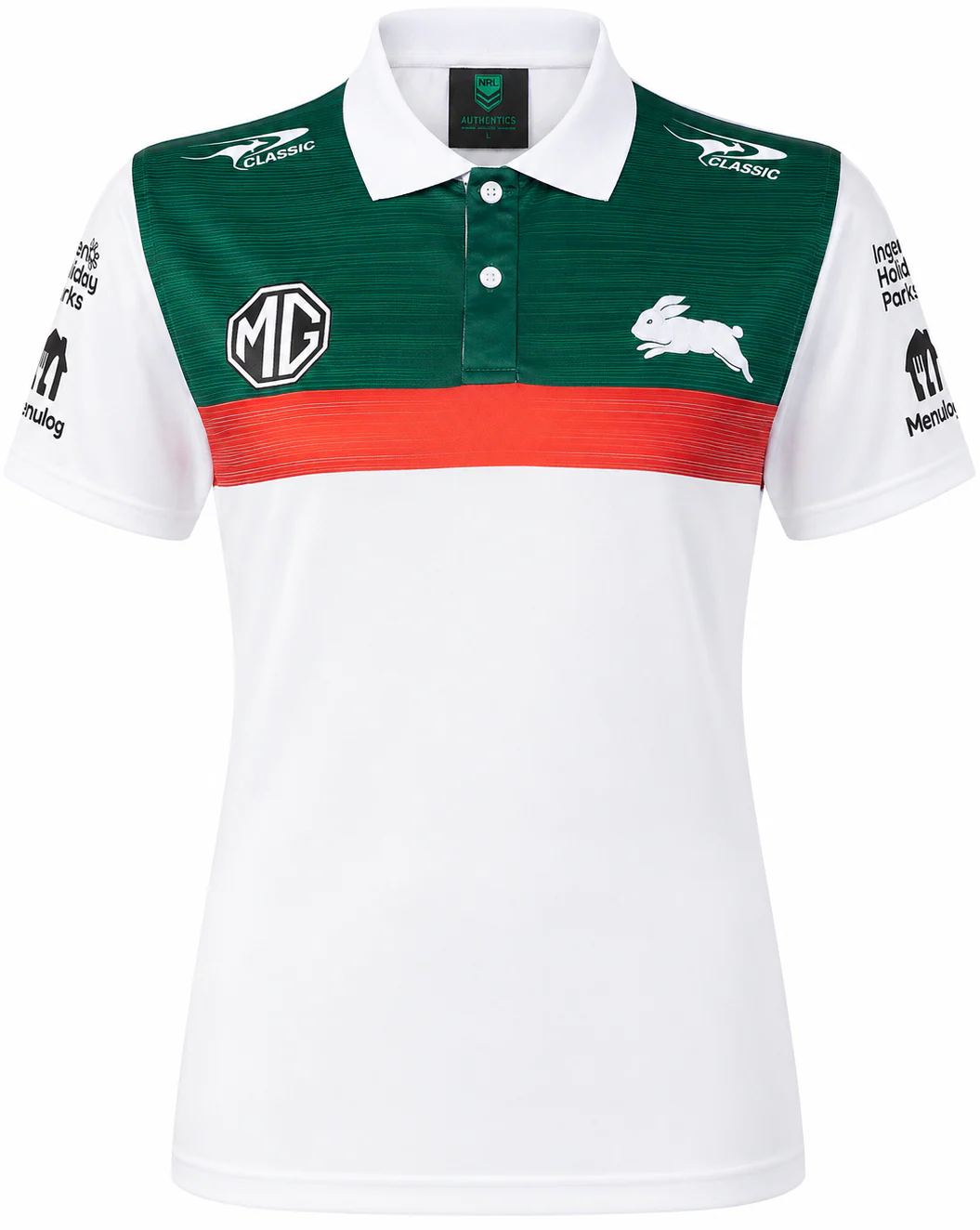 South Sydney Rabbitohs 2025 NRL Ladies Media Polo Shirt - Image 2