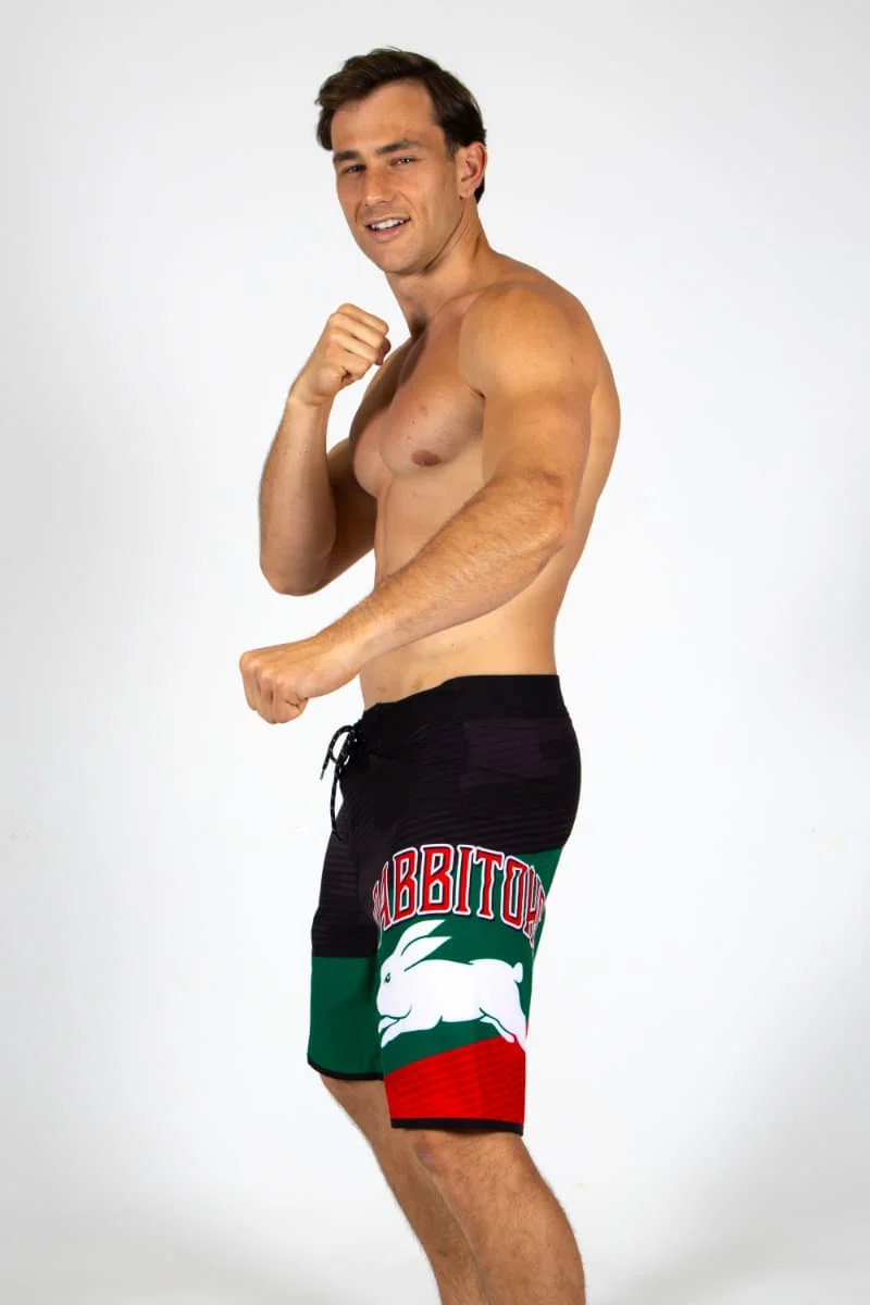 South Sydney Rabbitohs NRL Mens Barrel Board Shorts - Image 5