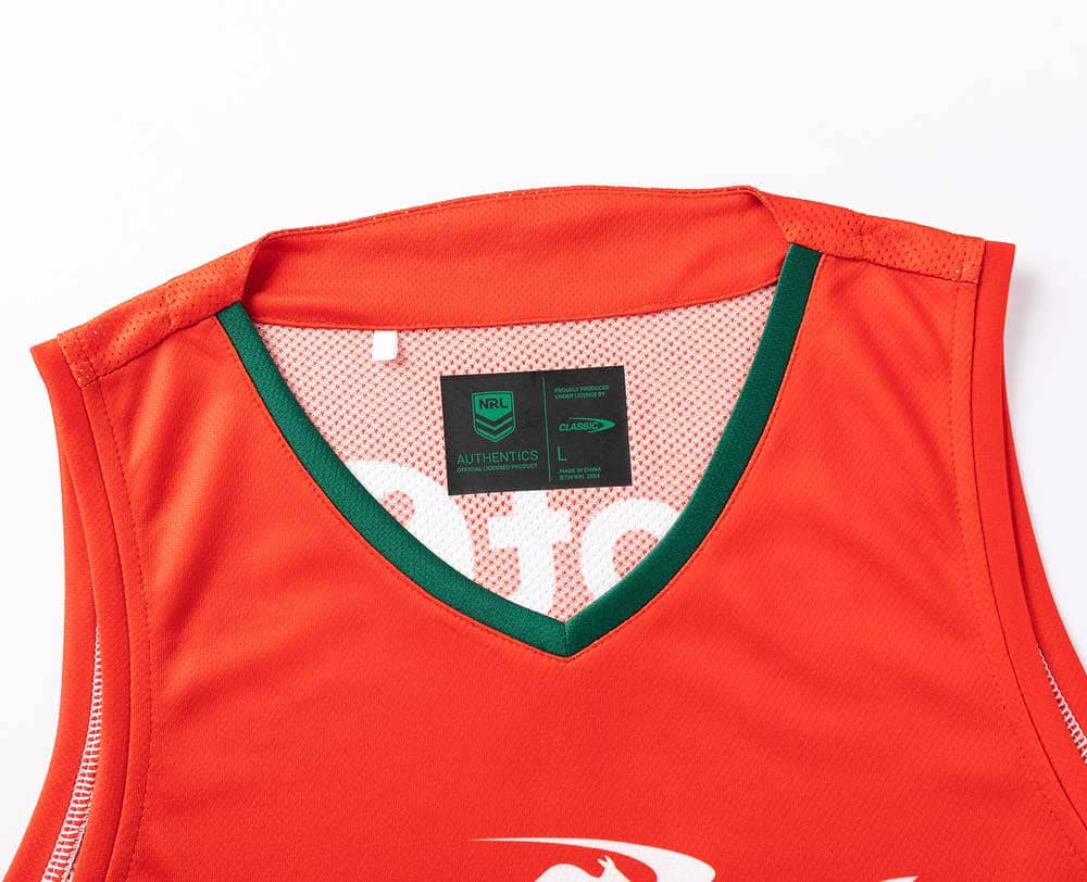 South Sydney Rabbitohs 2025 NRL Mens Red Training Singlet - Image 2