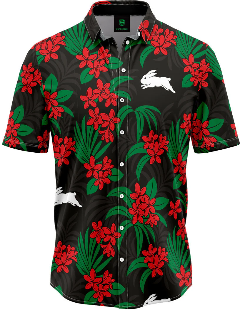 South Sydney Rabbitohs 2026 NRL Mens Reef Hawaiian Shirt