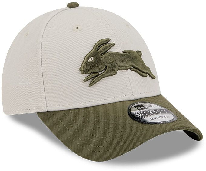 South Sydney Rabbitohs 2026 NRL Adults Olive 9Forty New Era Cap - Image 2