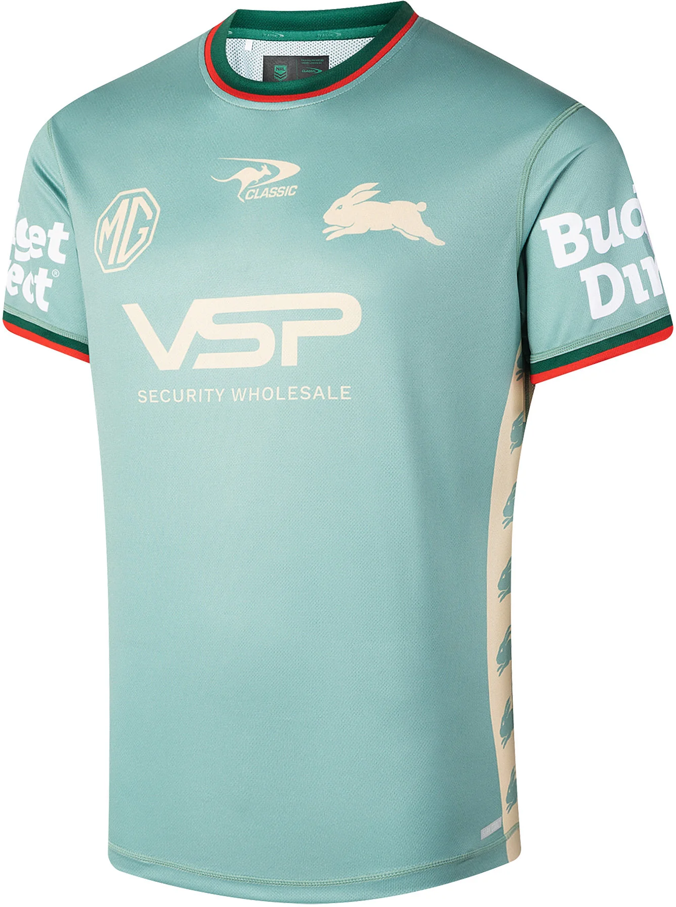 South Sydney Rabbitohs 2026 NRL Mens Warm Up Shirt - Image 2