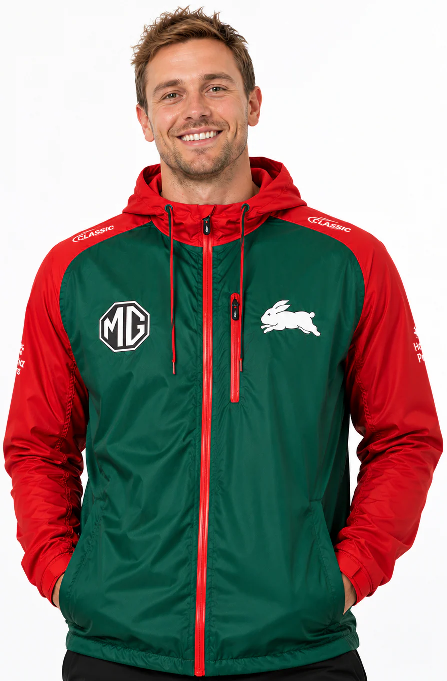 South Sydney Rabbitohs 2026 NRL Mens Wet Weather Jacket - Image 2