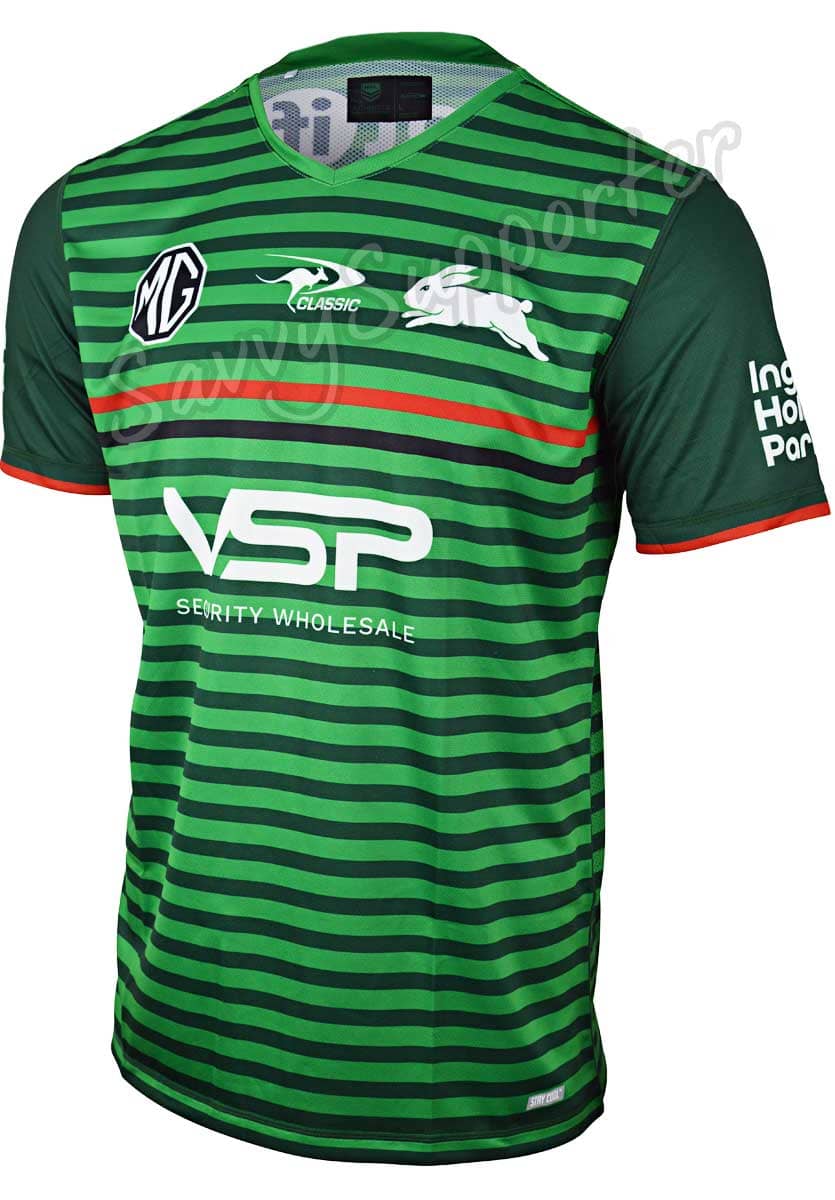 South Sydney Rabbitohs NRL Mens Green Training Shirt