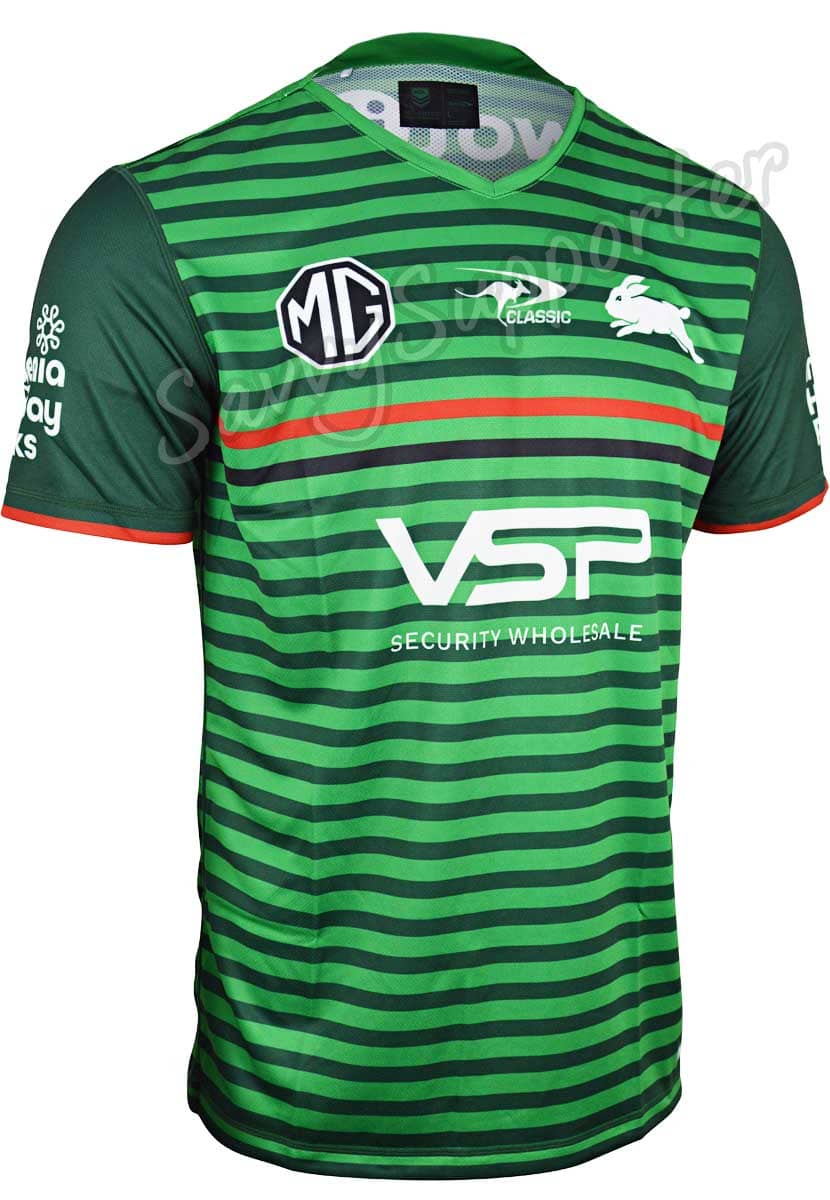 South Sydney Rabbitohs NRL Mens Green Training Shirt - Image 3