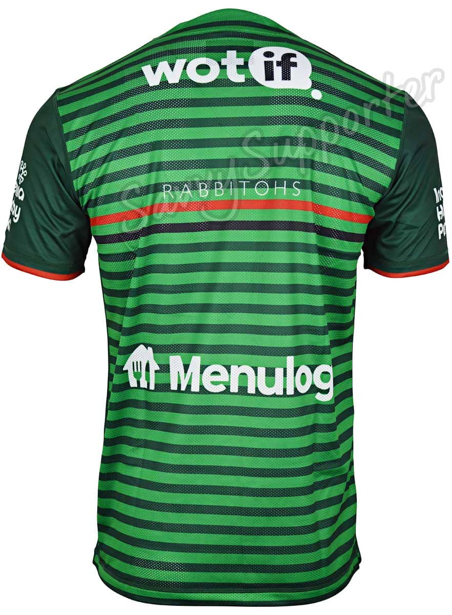South Sydney Rabbitohs NRL Mens Green Training Shirt - Image 4