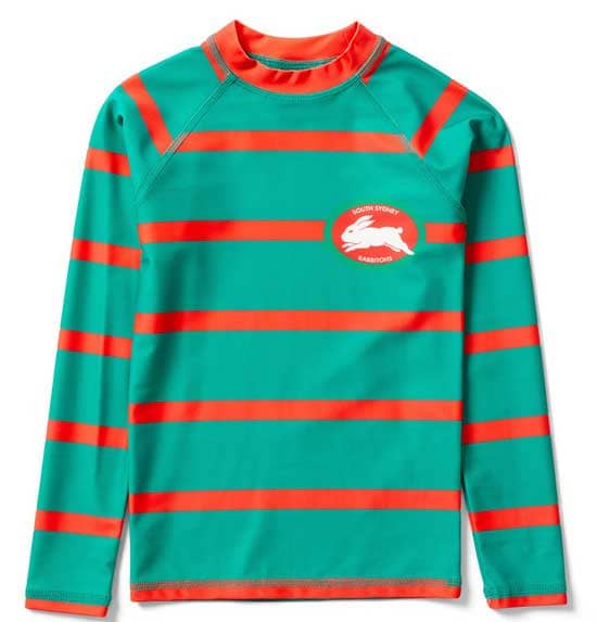 South Sydney Rabbitohs NRL Kids Swim Rashie