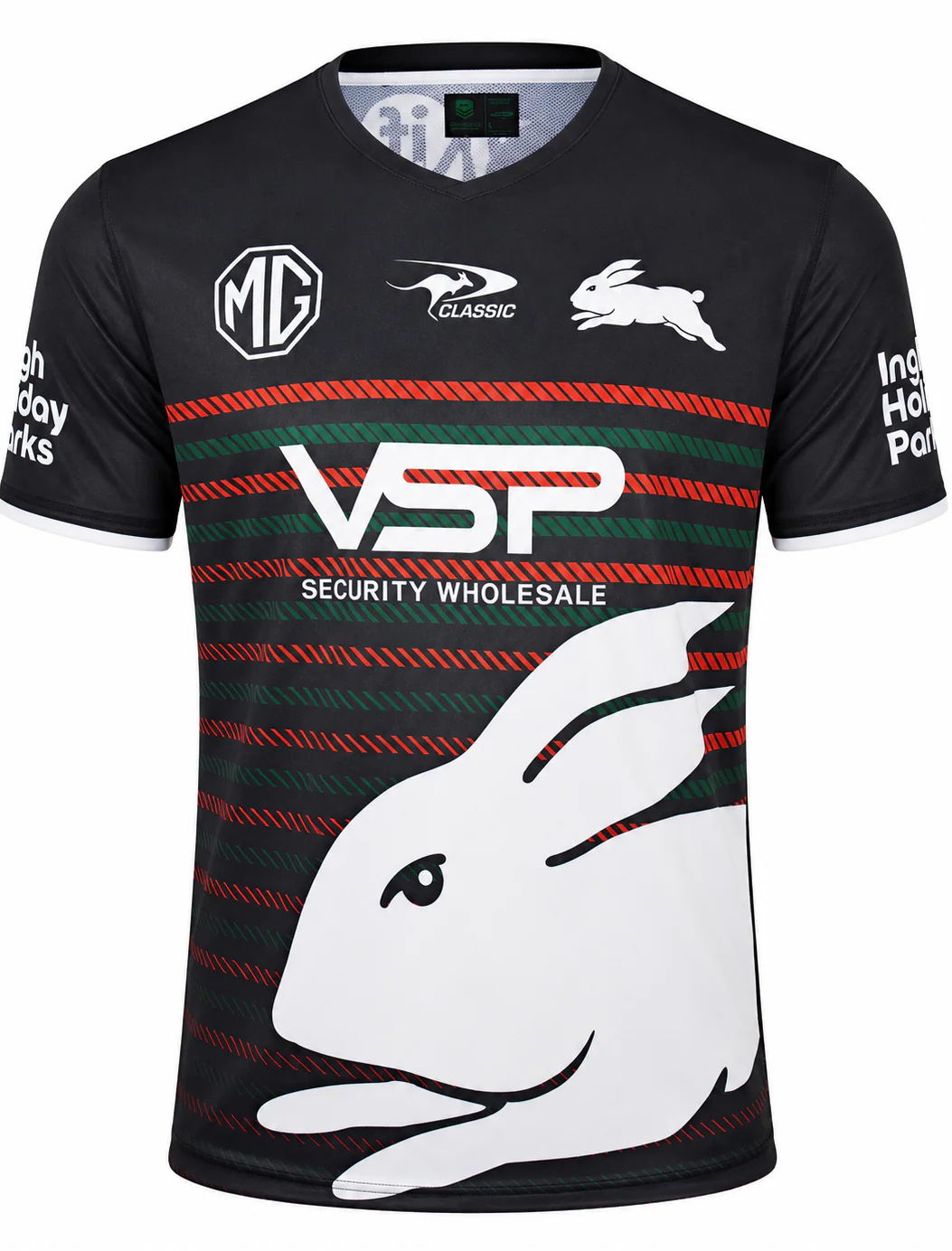 South Sydney Rabbitohs NRL Mens Warm Up Shirt - Image 2