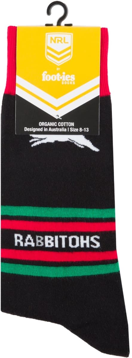 South Sydney Rabbitohs NRL Stripe Organic Cotton Socks - Image 3