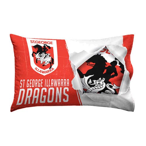 St George Dragons NRL Single Quilt Cover Set - Image 2