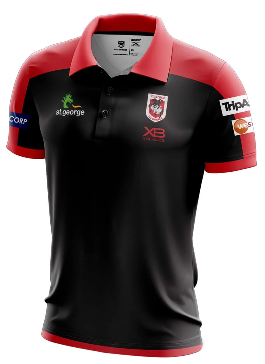 St George Dragons NRL Ladies Players Polo Shirt