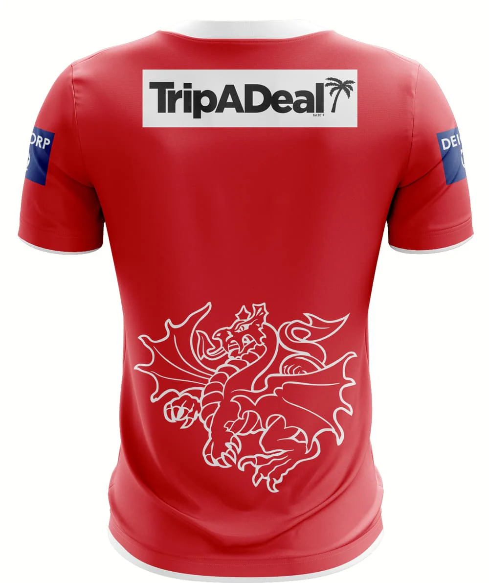 St George Dragons 2020 NRL Red Training Shirt - Image 2