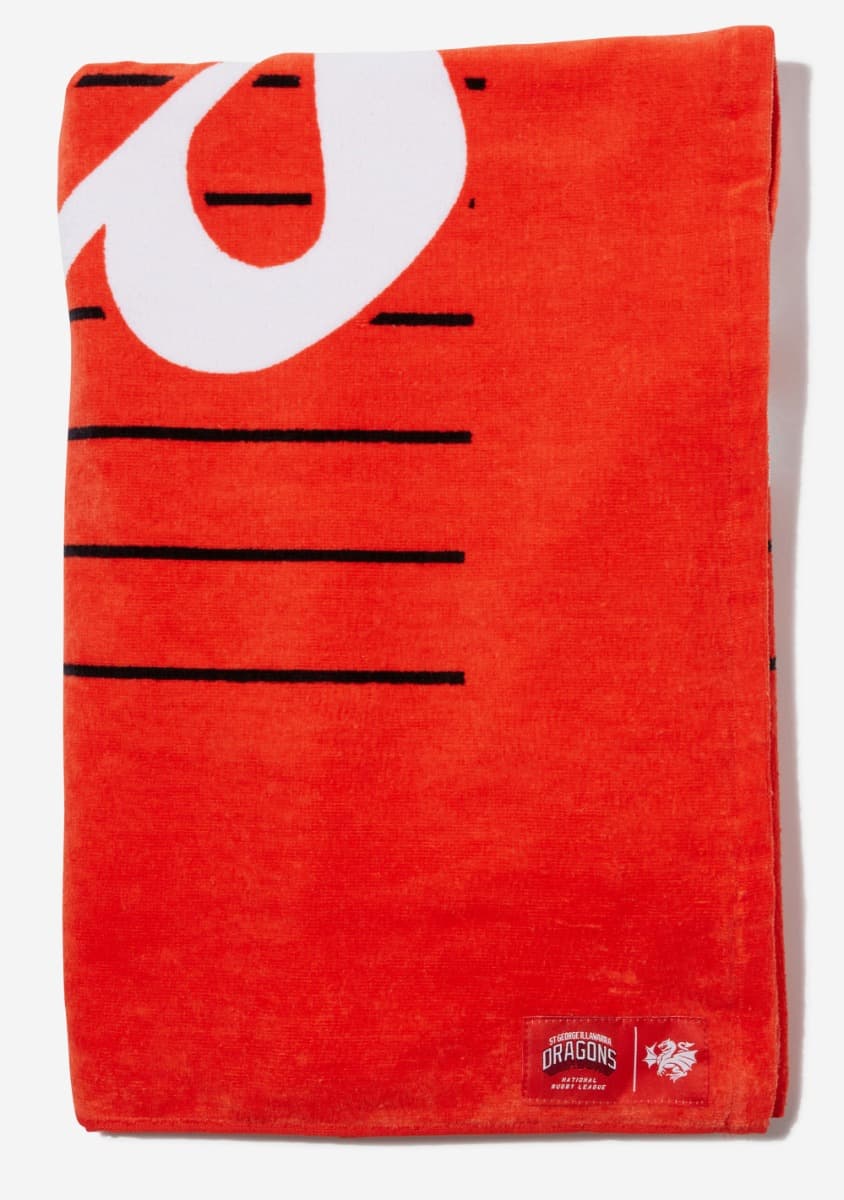 St George Dragons NRL Headline Mega Beach Towel 170cm x 90cm - Image 2