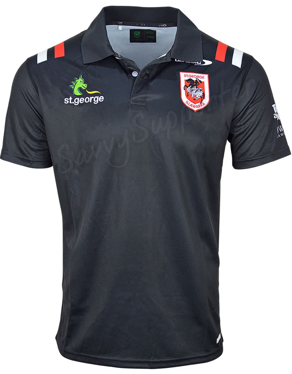 St George Dragons 2024 NRL Mens Media Polo Shirt - Image 4
