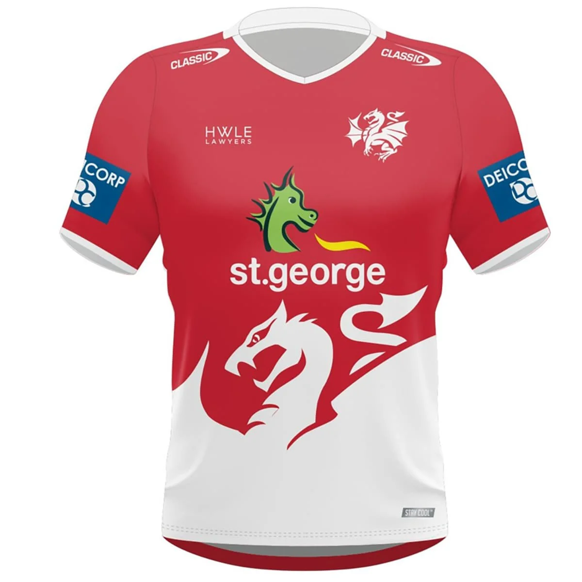 St George Dragons 2024 NRL Mens Red Training Shirt