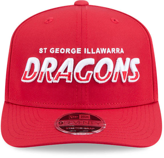 St George Dragons 2026 NRL 9SEVENTY New Era Split Script Cap - Image 3