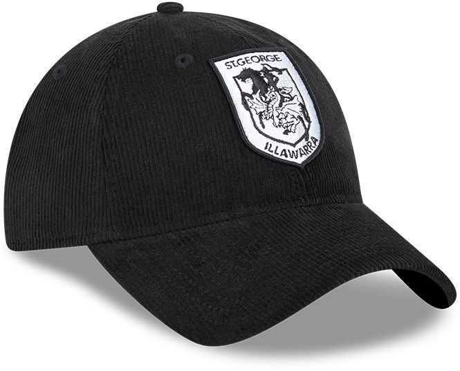 St George Dragons 2026 NRL Black / White Corduroy 9Twenty Cap - Image 2