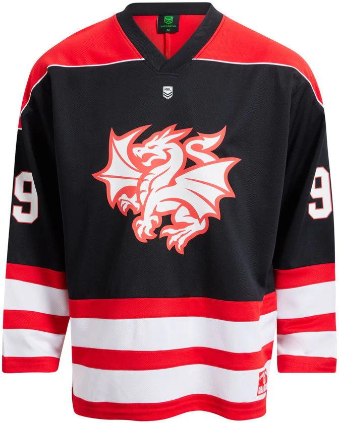 St George Dragons 2026 NRL Mens Long Sleeve Hockey Jersey