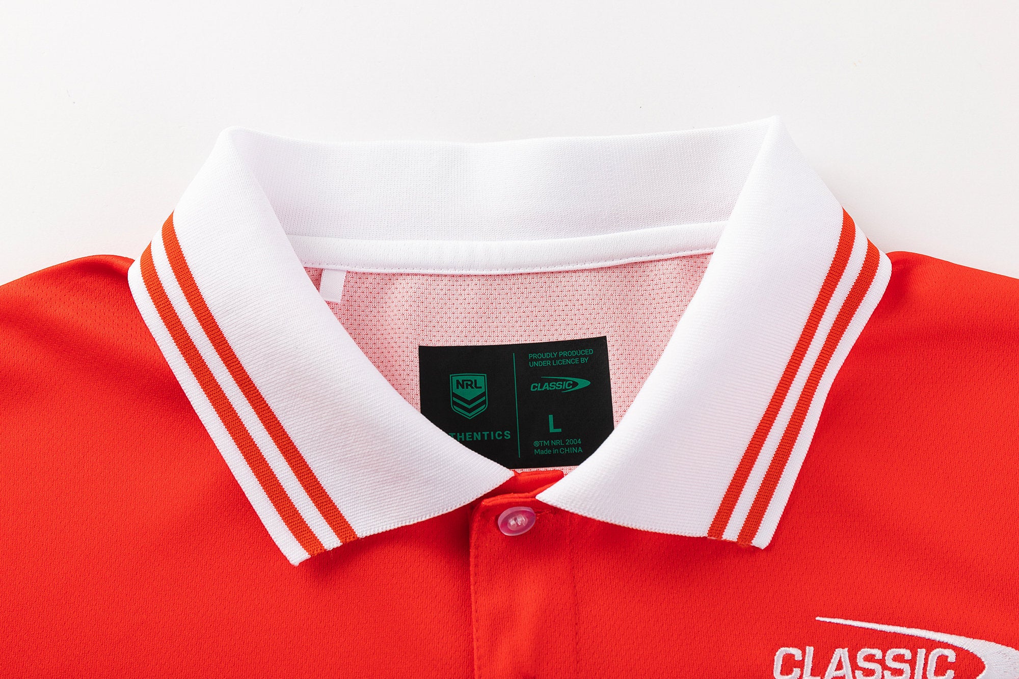 St George Dragons 2026 NRL Mens Red Media Polo Shirt - Image 4