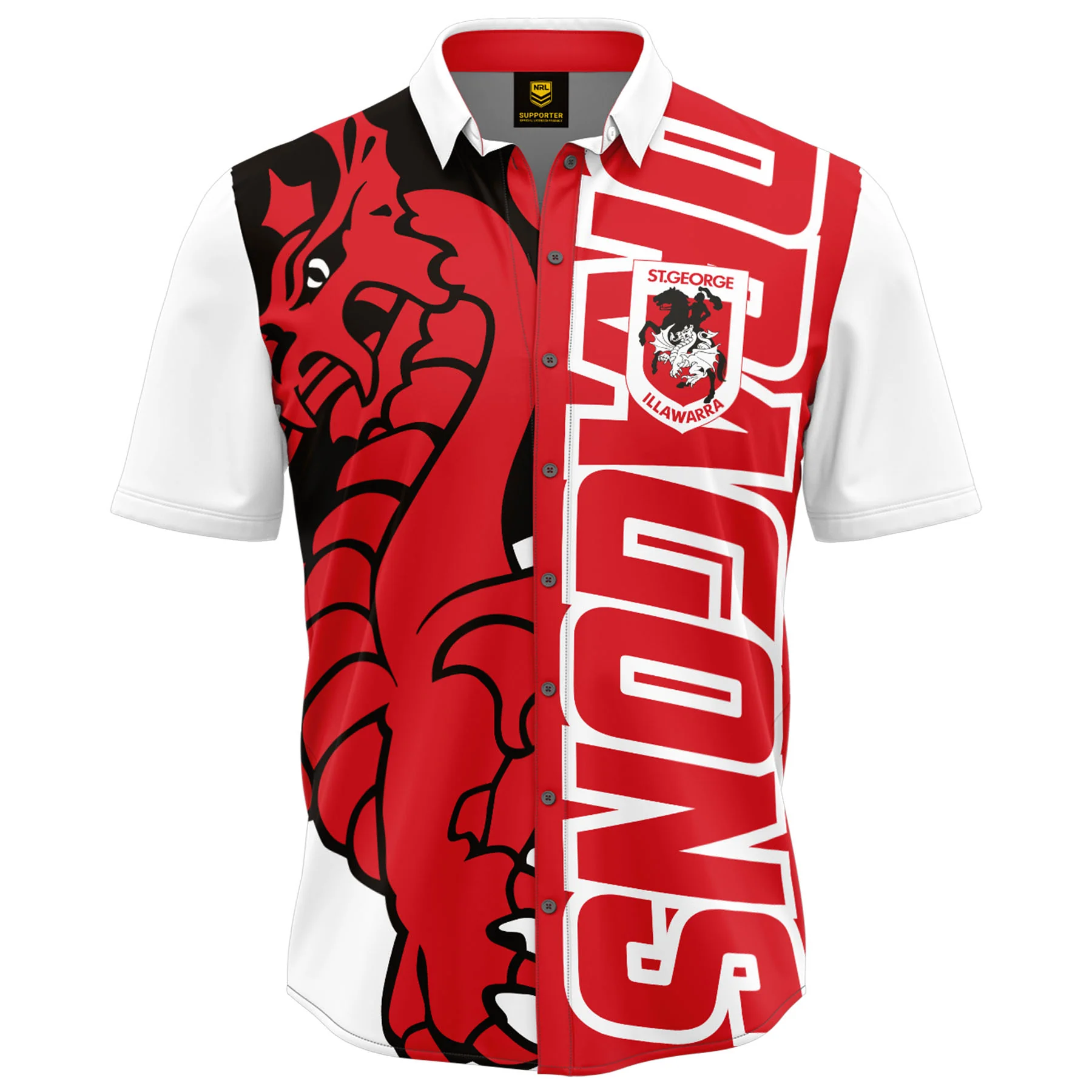 St George Dragons 2026 NRL Mens Showtime Shirt - Image 2