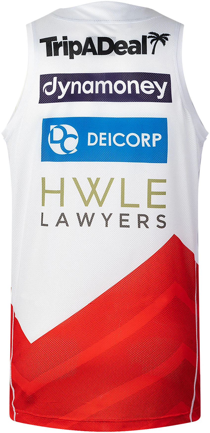 St George Dragons 2026 NRL Mens White Training Singlet - Image 3