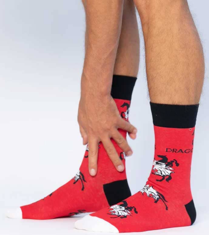 St George Dragons NRL Adults Large Logo Socks - Image 2