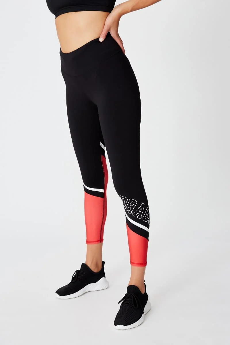 St George Dragons NRL Ladies Contrast Tights - Image 3