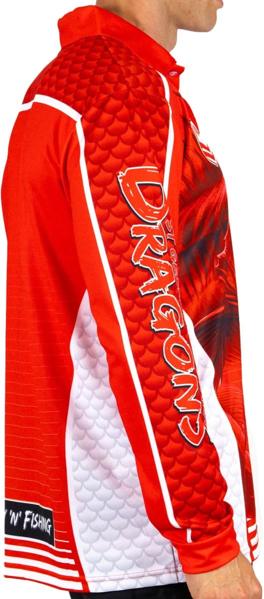 St George Dragons NRL Mens Barracuda Fishing Shirt - Image 3