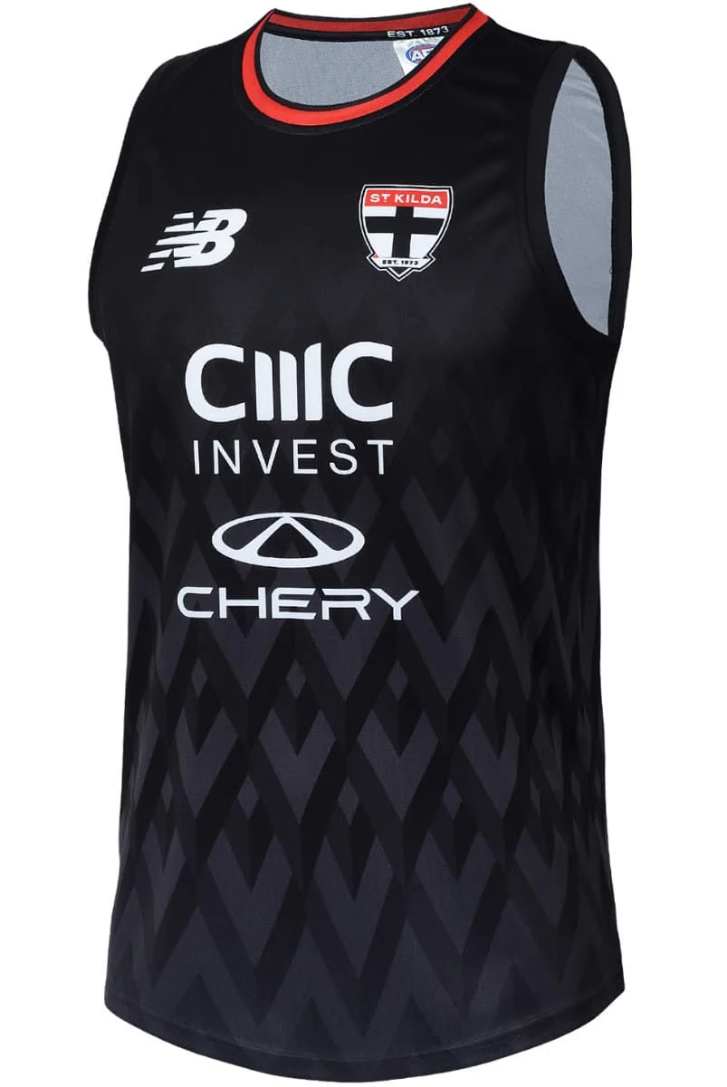 St Kilda Saints 2025 AFL Mens Coaches Training Singlet