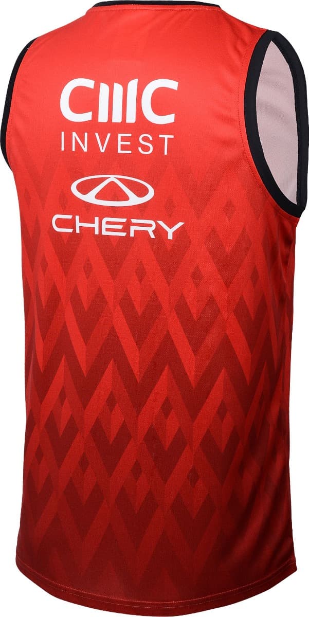 St Kilda Saints 2025 AFL Mens Red Training Singlet - Image 2