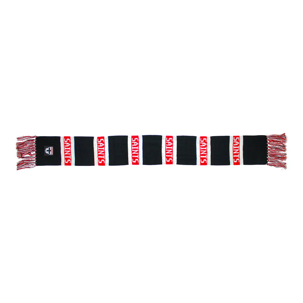 St Kilda Saints 2026 AFL Mens Heritage Bar Scarf - Image 2