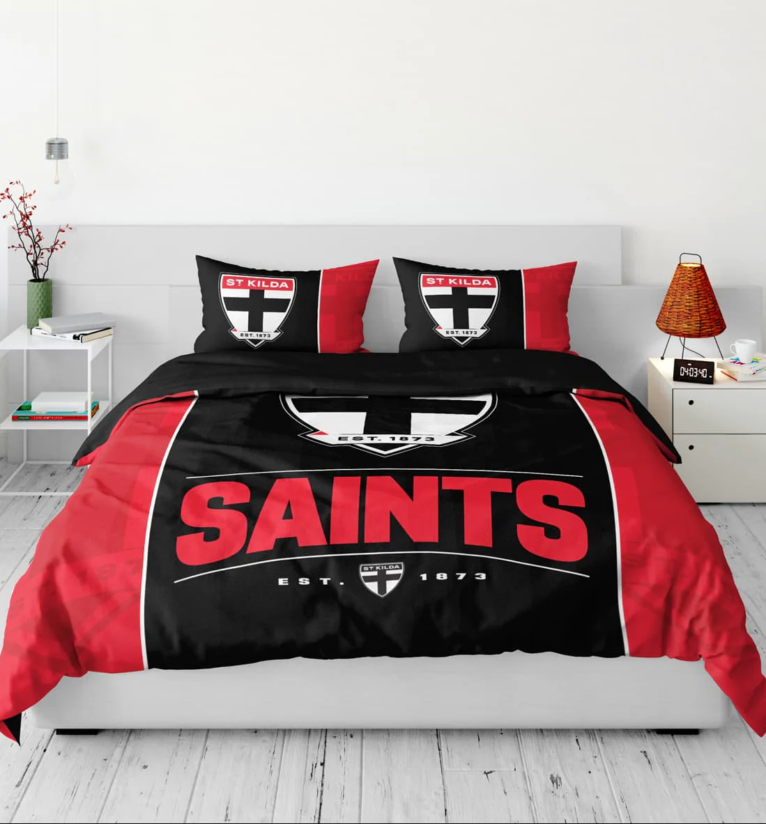 St Kilda Saints AFL Queen Quilt Cover Set