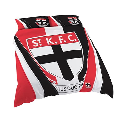 St Kilda Saints AFL Quilt Cover Set Single Double Queen - Image 6