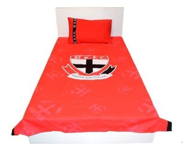 St Kilda Saints AFL Red Double Quilt Cover Set