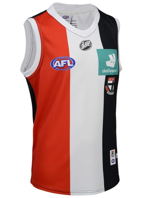St Kilda Saints Kids AFL Home Guernsey - Image 2