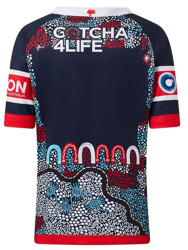 Sydney Roosters 2025 NRL Kids Indigenous Jersey - Image 3