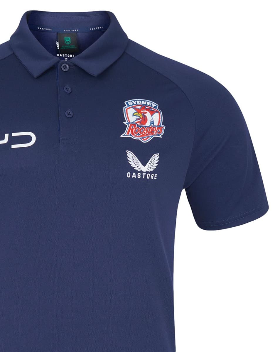 Sydney Roosters 2025 NRL Mens Media Polo Shirt - Image 2