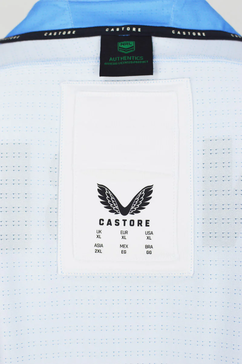 Sydney Roosters 2025 NRL Mens Sky Blue Player Issue Jersey with GPS - Image 3