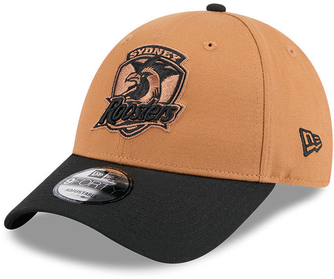 Sydney Roosters 2026 NRL 9FORTY New Era Two Tone Brown Cap