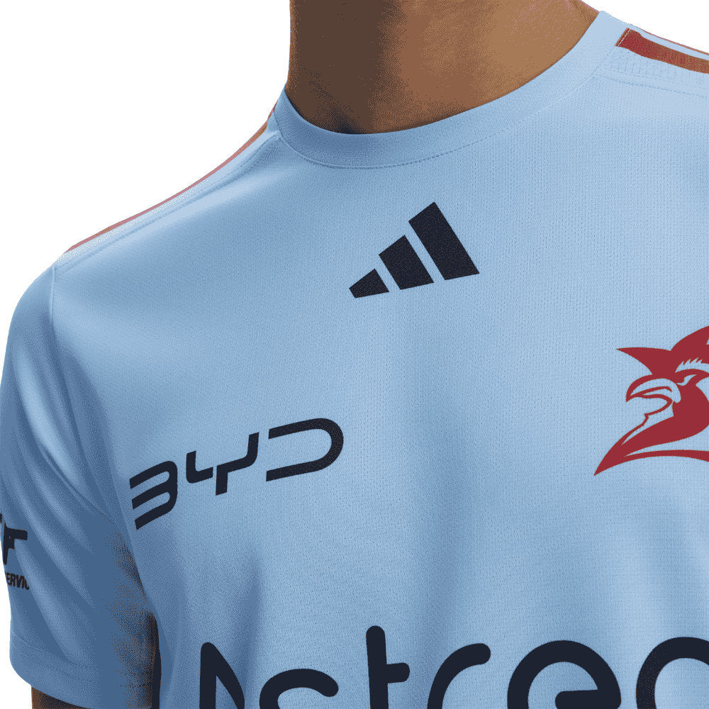 Sydney Roosters 2026 NRL Mens Sky Blue Training Shirt - Image 4