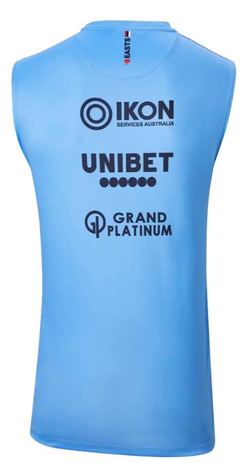 Sydney Roosters NRL Mens Blue Training Singlet - Image 4