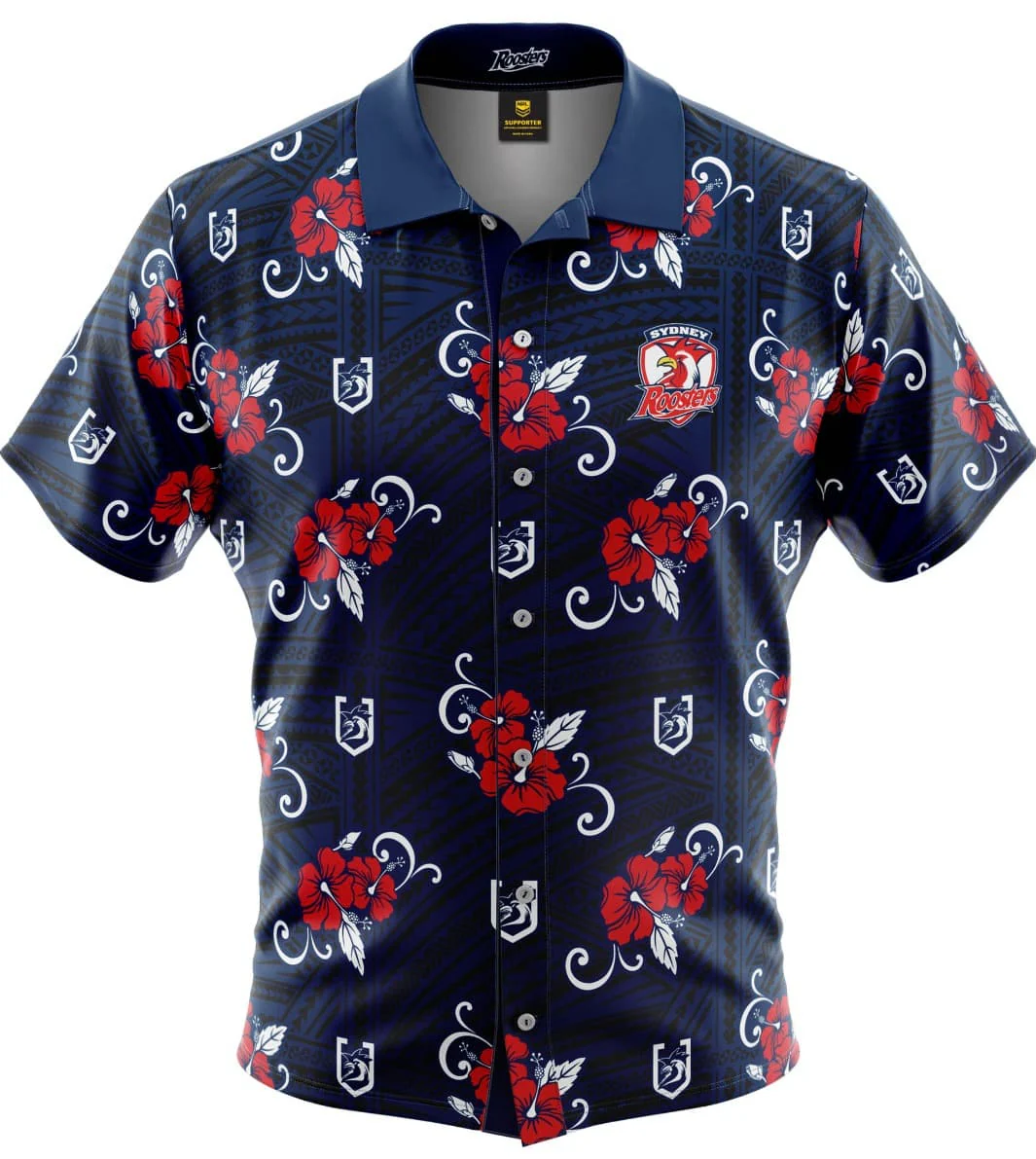 Sydney Roosters NRL Hawaiian Tribal Shirt