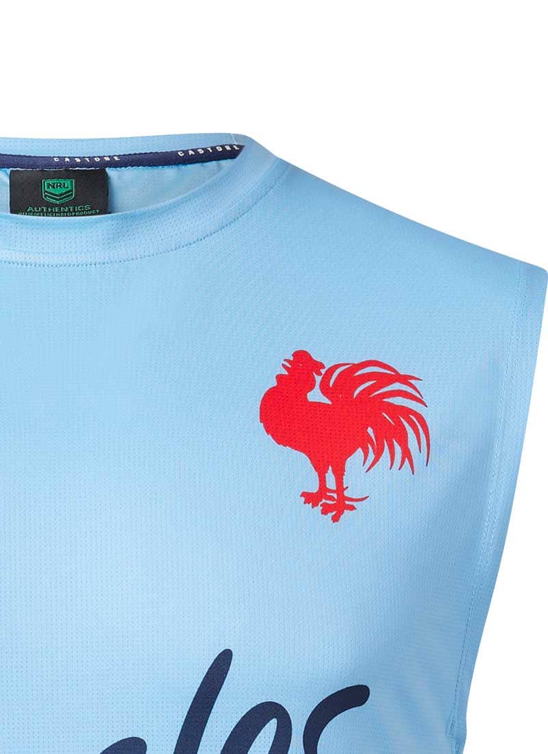 Sydney Roosters NRL Mens Blue Training Singlet - Image 3